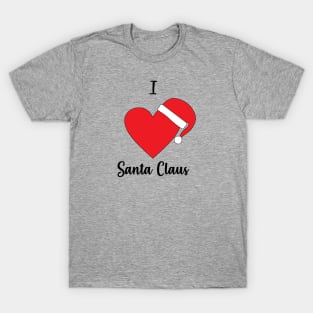 I Love Santa Claus - Santa Claus Hat - Merry Christmas Gift T-Shirt